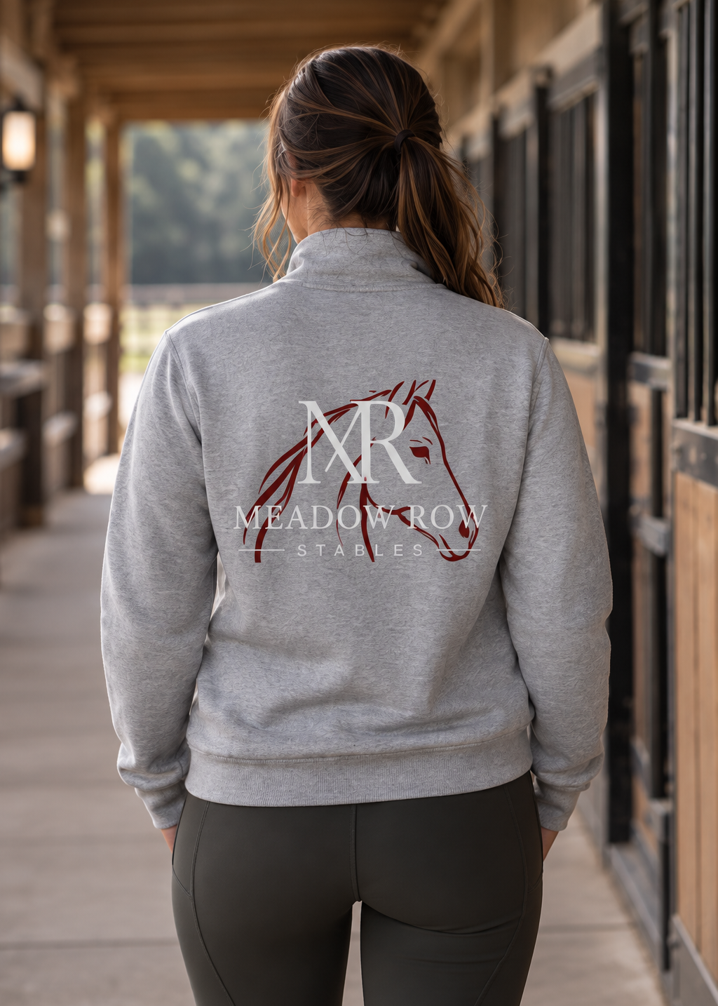 Embroidered Quarter-Zip Fleece